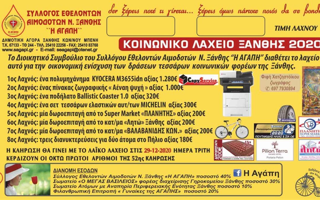 ΑΝΑΚΟΙΝΩΣΗ ΓΙΑ ΑΝΑΒΟΛΗ ΤΩΝ ΚΛΗΡΩΣΕΩΝ